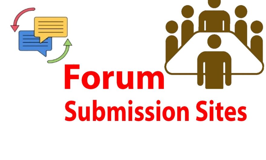 Forum Submission Free List Sites